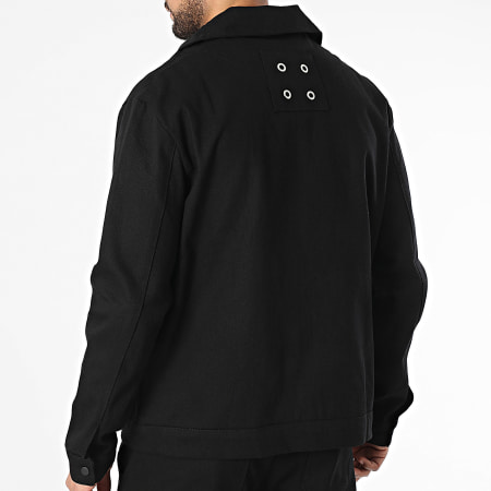 KZR - Ensemble Veste Zippée Et Pantalon Cargo Noir