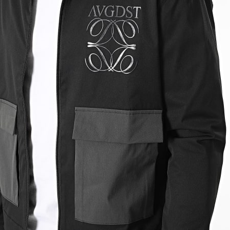 KZR - Ensemble Veste Zippée Et Pantalon Cargo Noir