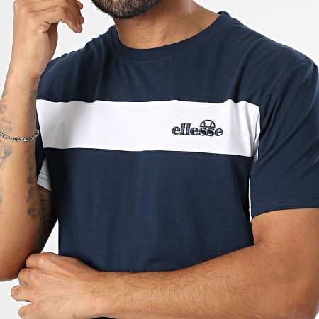 Ellesse Maglietta Baloncieri SHX20952 Blu Navy Bianco Ryses