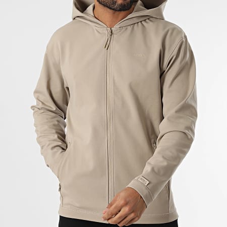 Jack And Jones - Sweat Zippé Capuche Cloud Beige