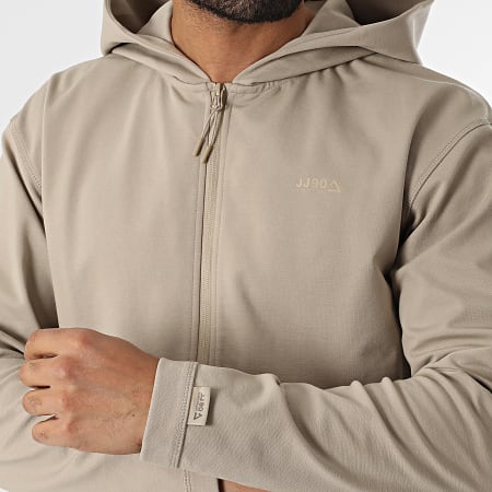 Jack And Jones - Sweat Zippé Capuche Cloud Beige