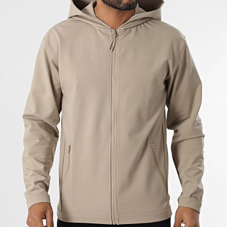 Jack And Jones - Sweat Zippé Capuche Cloud Beige