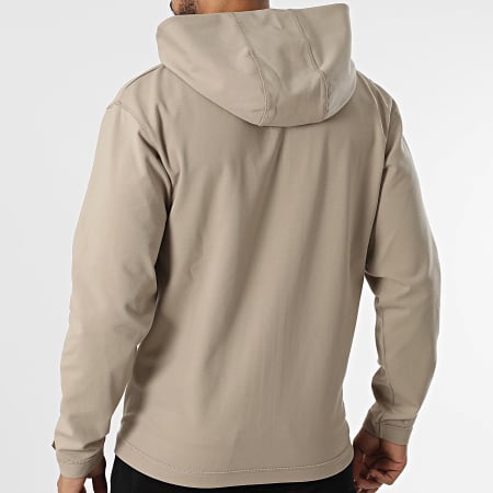 Jack And Jones - Sweat Zippé Capuche Cloud Beige