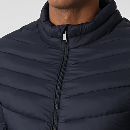 Kymaxx - Doudoune Capuche Bleu Marine