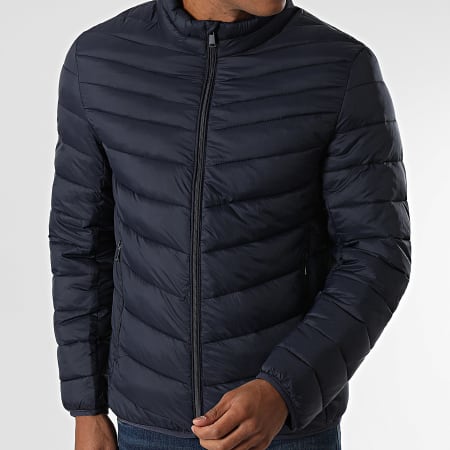 Kymaxx - Doudoune Capuche Bleu Marine