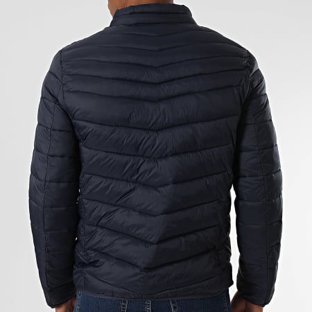 Kymaxx - Doudoune Capuche Bleu Marine