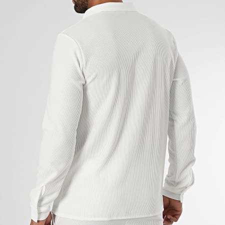 Chemise Zippée Sportsman ICEFIL Manches Longues – Ombre/Blanc/Argent, Sur Mesure