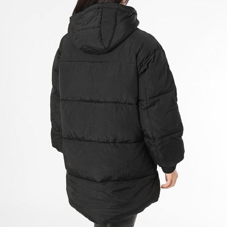 Only - Doudoune Capuche Fie Oversized Noir