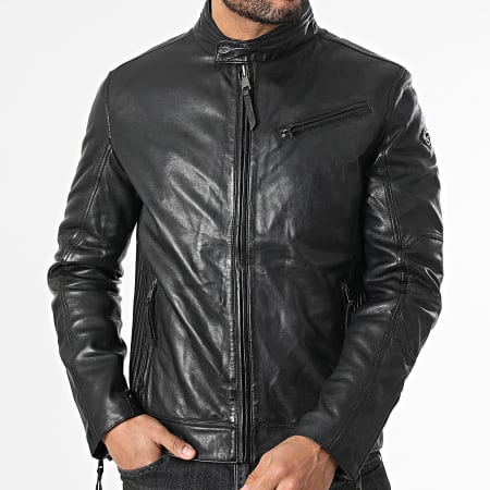 Redskins - Veste Cuir Trust Victory Noir