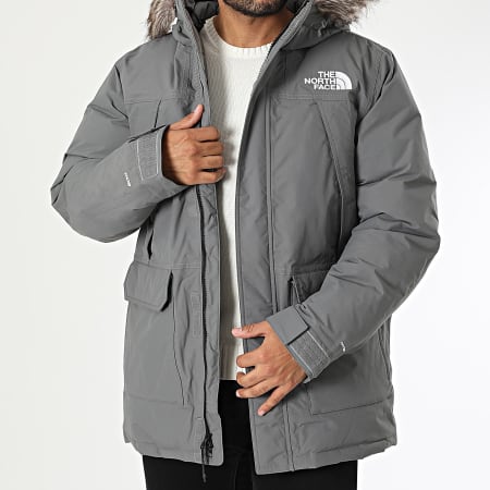 Mc Murdo A5GJF Parka con cappuccio in pelliccia grigia