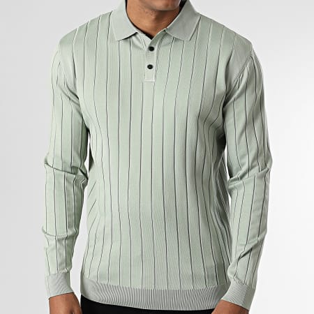 Classic Series - Pull Col Boutonné Vert