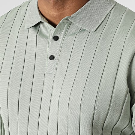 Classic Series - Pull Col Boutonné Vert