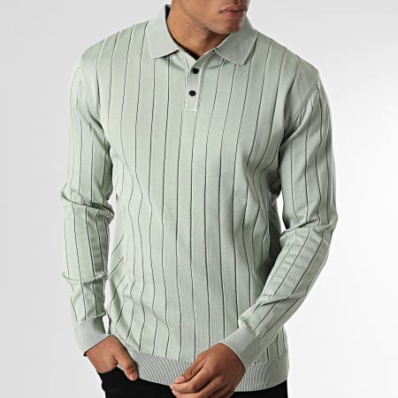 Classic Series - Pull Col Boutonné Vert