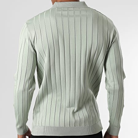 Classic Series - Pull Col Boutonné Vert