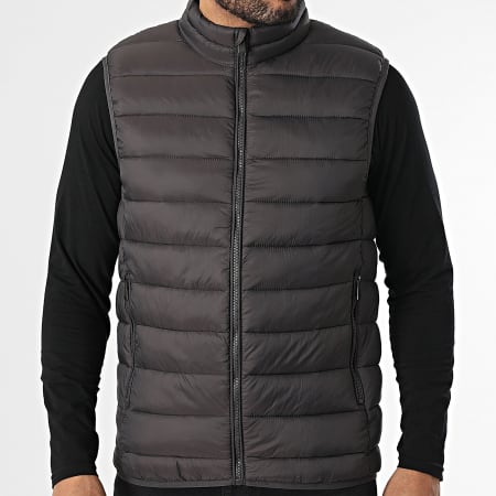 Kymaxx - Doudoune Sans Manches Gris Anthracite