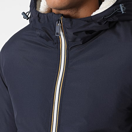 Kymaxx - Parka Capuche Bleu Marine