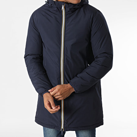 Kymaxx - Parka Capuche Bleu Marine
