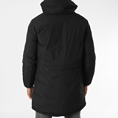 Kymaxx - Parka negra con capucha