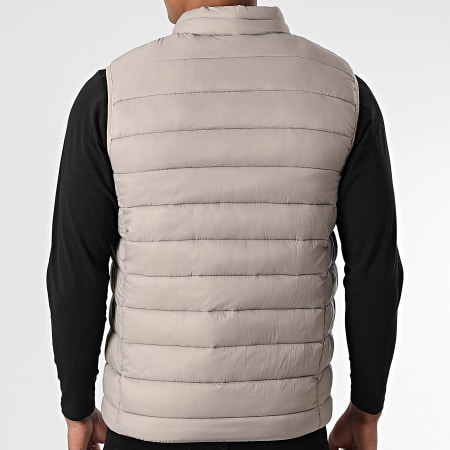 Kymaxx - Doudoune Sans Manches Taupe