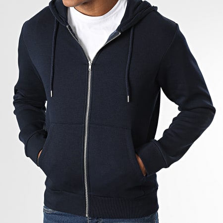 Produkt - GMS Basic Sudadera con capucha y cremallera Azul Marino