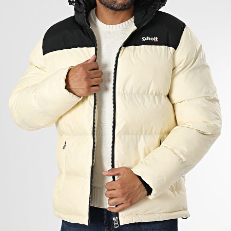 Schott NYC - Chaqueta con capucha Utah 2 Beige claro