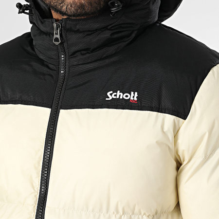 Schott NYC - Chaqueta con capucha Utah 2 Beige claro