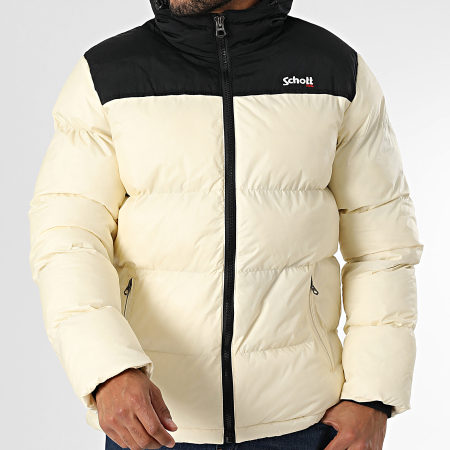 Schott NYC - Chaqueta con capucha Utah 2 Beige claro