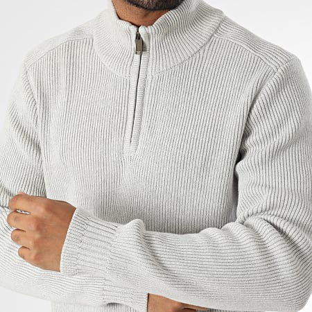 Teddy Smith - Harcour Sweater met rits 11517059D Grijs