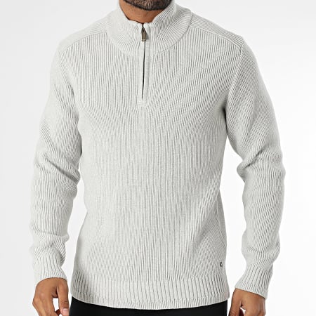 Teddy Smith - Harcour Sweater met rits 11517059D Grijs