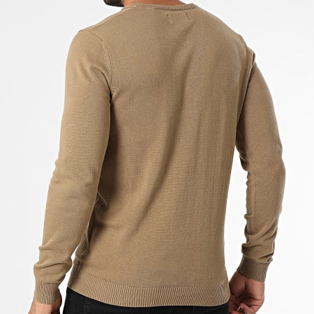 Teddy Smith - Pulser 3 V-hals trui 11516830D Camel