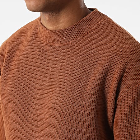 Uniplay - Sudadera camel de cuello redondo