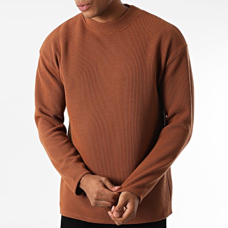 Uniplay - Sudadera camel de cuello redondo