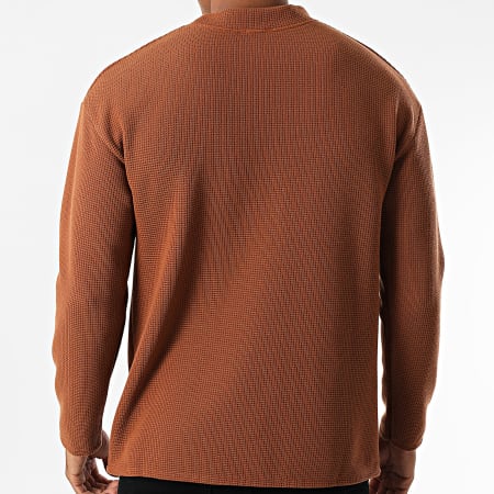 Uniplay - Sudadera camel de cuello redondo