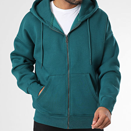 Classic Series Sweat Zippé Capuche Vert Bouteille