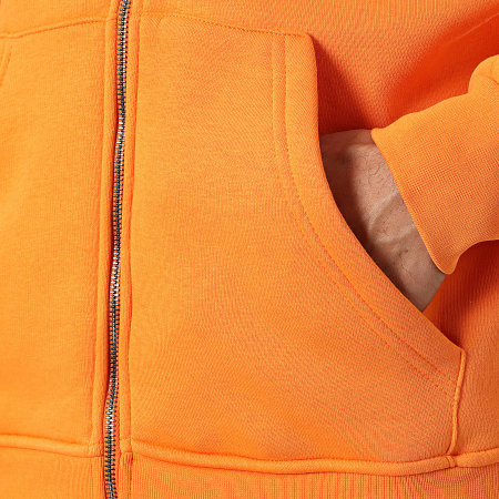 Felpa Colmic New Zealand WR size M Orange Series con zip e cappuccio