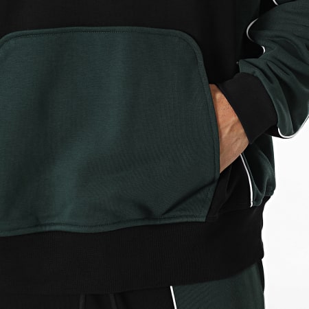 Classic Series - Ensemble De Survetement Noir Vert Foncé