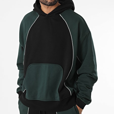 Classic Series - Ensemble De Survetement Noir Vert Foncé