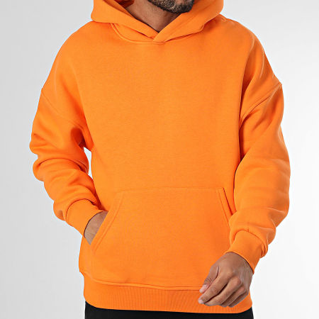 Felpa con cappuccio arancione store