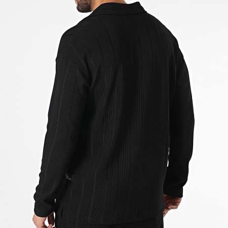 Classic Series - Ensemble Polo Manches Longues Et Pantalon Noir