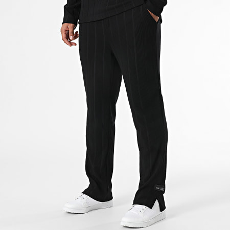 Classic Series - Ensemble Polo Manches Longues Et Pantalon Noir