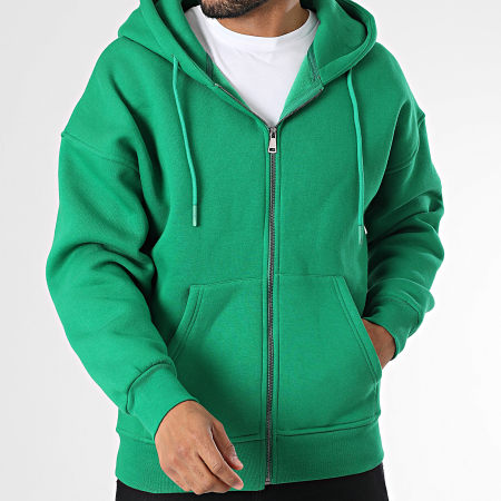 Classic Series Sudadera verde con capucha y cremallera Ryses