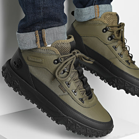 Timberland - Baskets Greenstride Motion 6 Mid Lace A6CW1 Dark Green Helcore