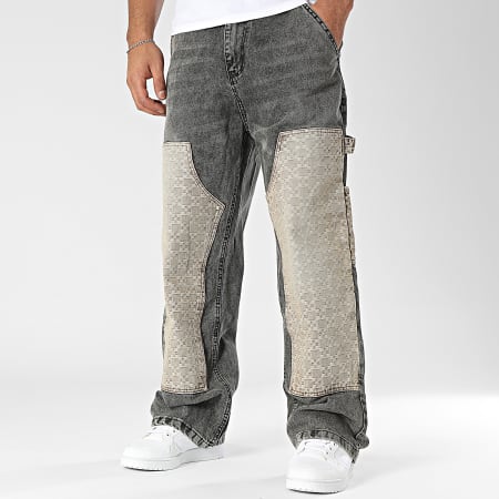 2Y Premium - Jean Regular Gris Anthracite Beige