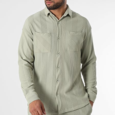 Chemise Pilote homme manches longues lisse et résistante, 115 g/m²