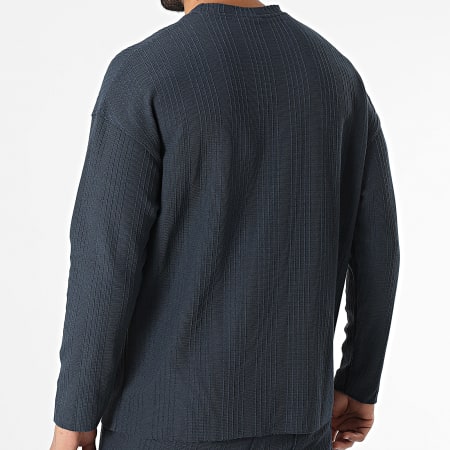 Classic Series - Navy Blauw Sweatshirt met Crewneck en Broeken Set