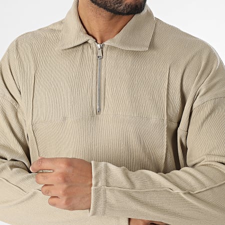 Classic Series - Poloshirt en broek met lange mouwen Beige