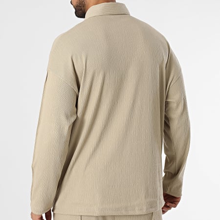 Classic Series - Poloshirt en broek met lange mouwen Beige