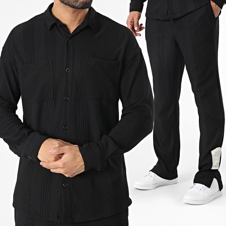Classic Series - Zwart shirt en broek met lange mouwen
