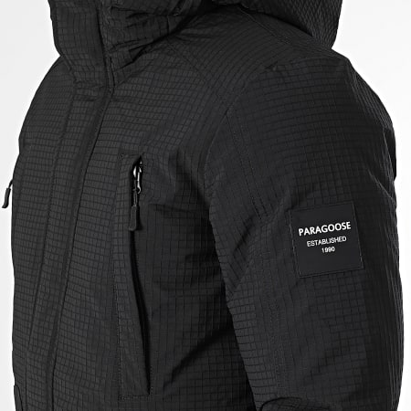 Classic Series - Parka negra con capucha Eastern