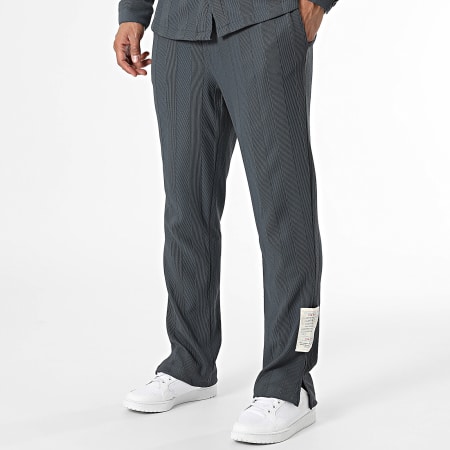 Classic Series - Charcoal grijs shirt en broek met lange mouwen